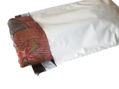 Forsendelsespose  hvid  m/db tape